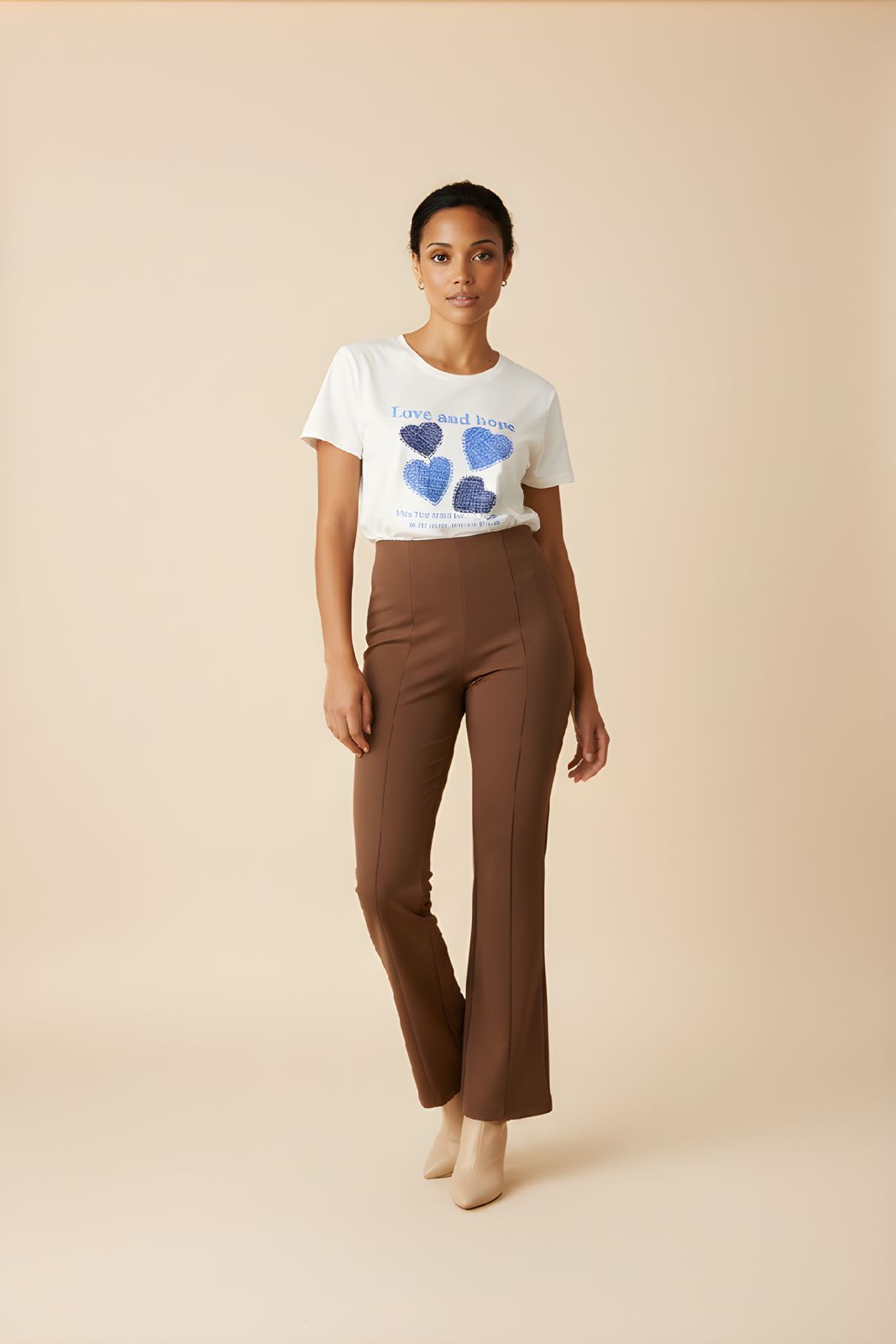 Calça estilo montaria marrom